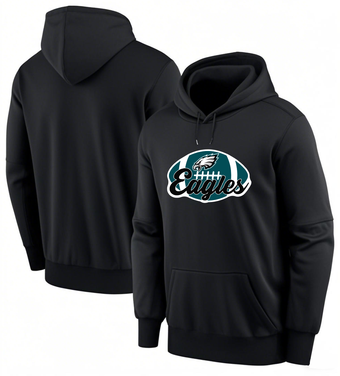 Men 2025 Philadelphia Eagles black hoodie style 10->philadelphia eagles->NFL Jersey